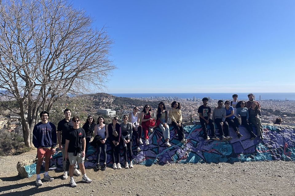 barcelona spain study abroad student hike