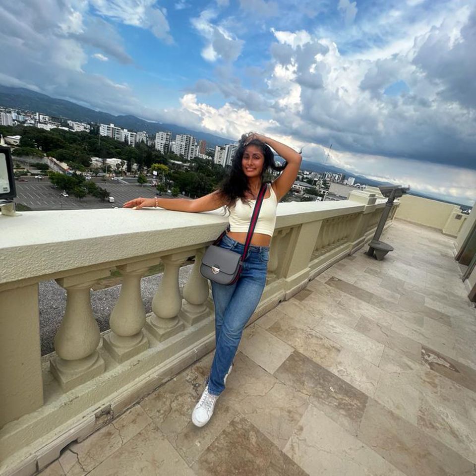 santiago chile study abroad student windy rooftop