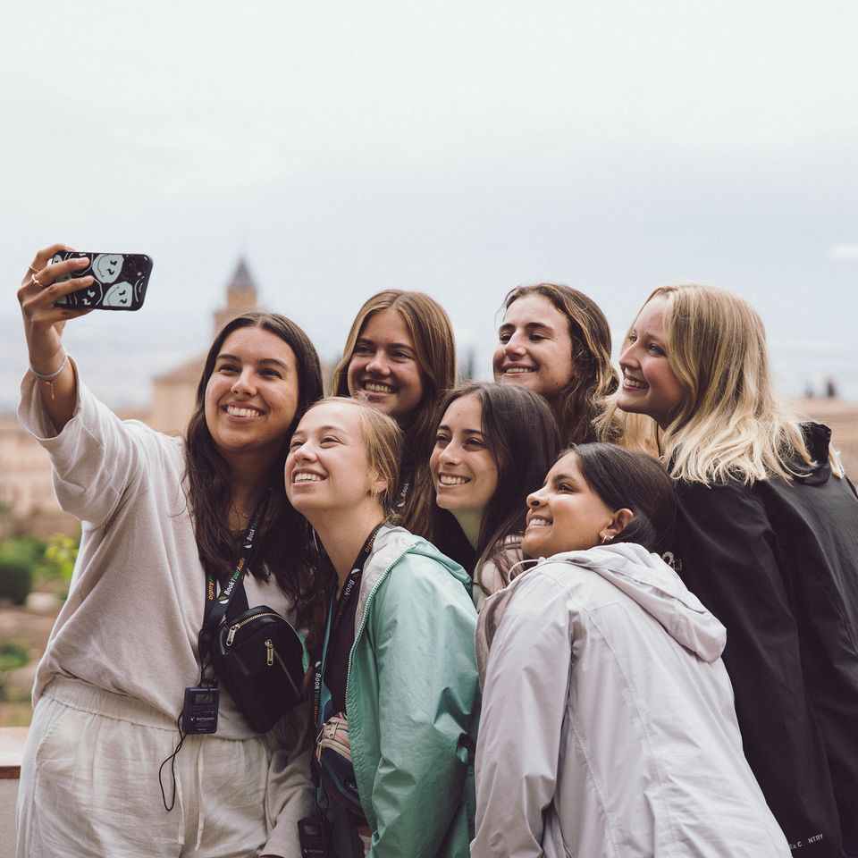 seville selfie abroad